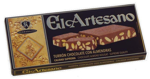 Chocolate Almonds turron by El Artesano