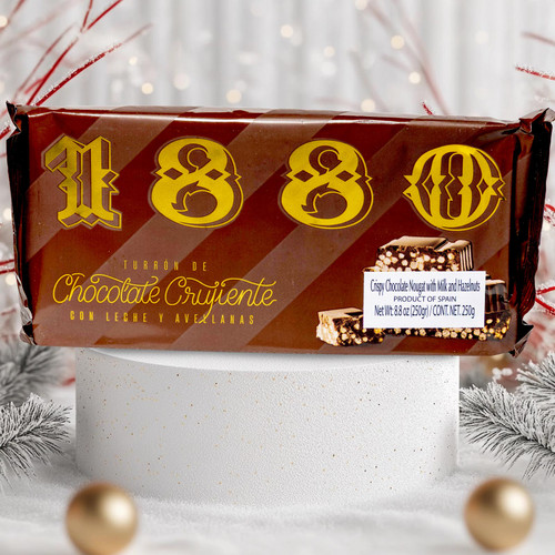 Crispy Chocolate Nougat with milk and hazelnuts by 1880