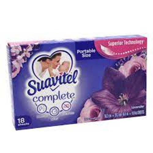 Suavitel Sheets Lavender 15/18 count