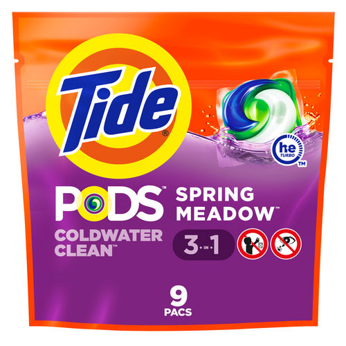 Tide Liquid Pods Spring Meadow 9 count/ 6 case