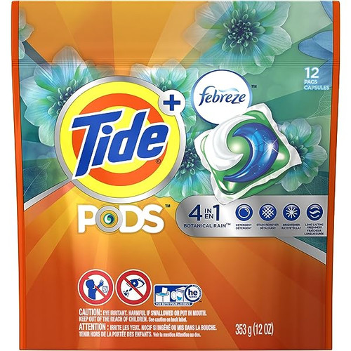 Tide Liquid Pods with Febreeze 12 count/ 6 case