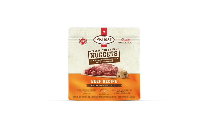 Primal FD Dog - Nuggets Beef 5.5oz