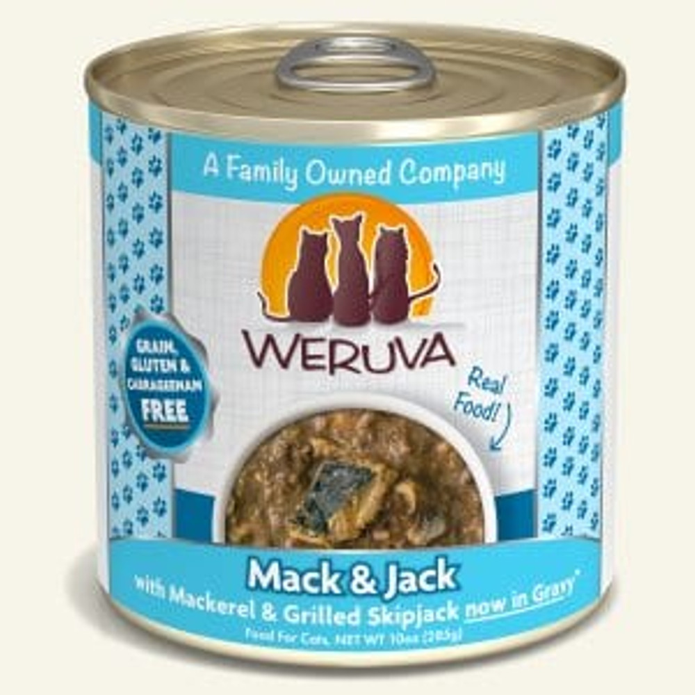 Weruva CLASSIC CAT Can -  Mack & Jack Mackerel & Skipjack 10oz 12/cs