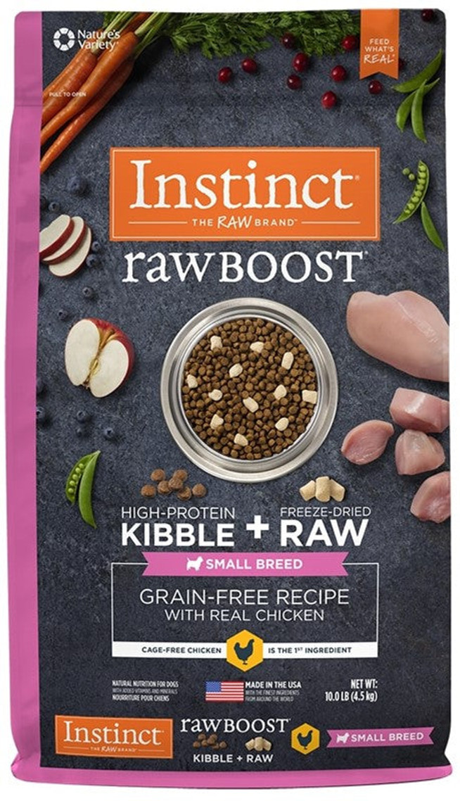 Instinct Kibble Dog - Raw Boost GF Small Breed Chicken 10Ib