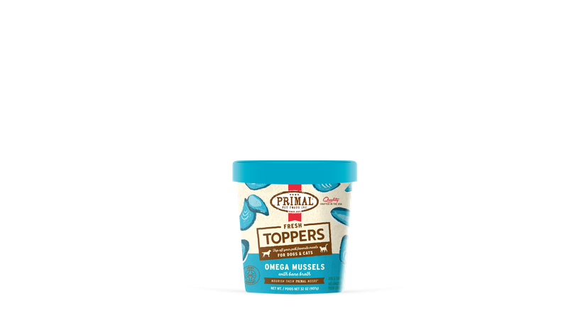 Primal FRZN - Fresh Topper Omega Mussels 32oz