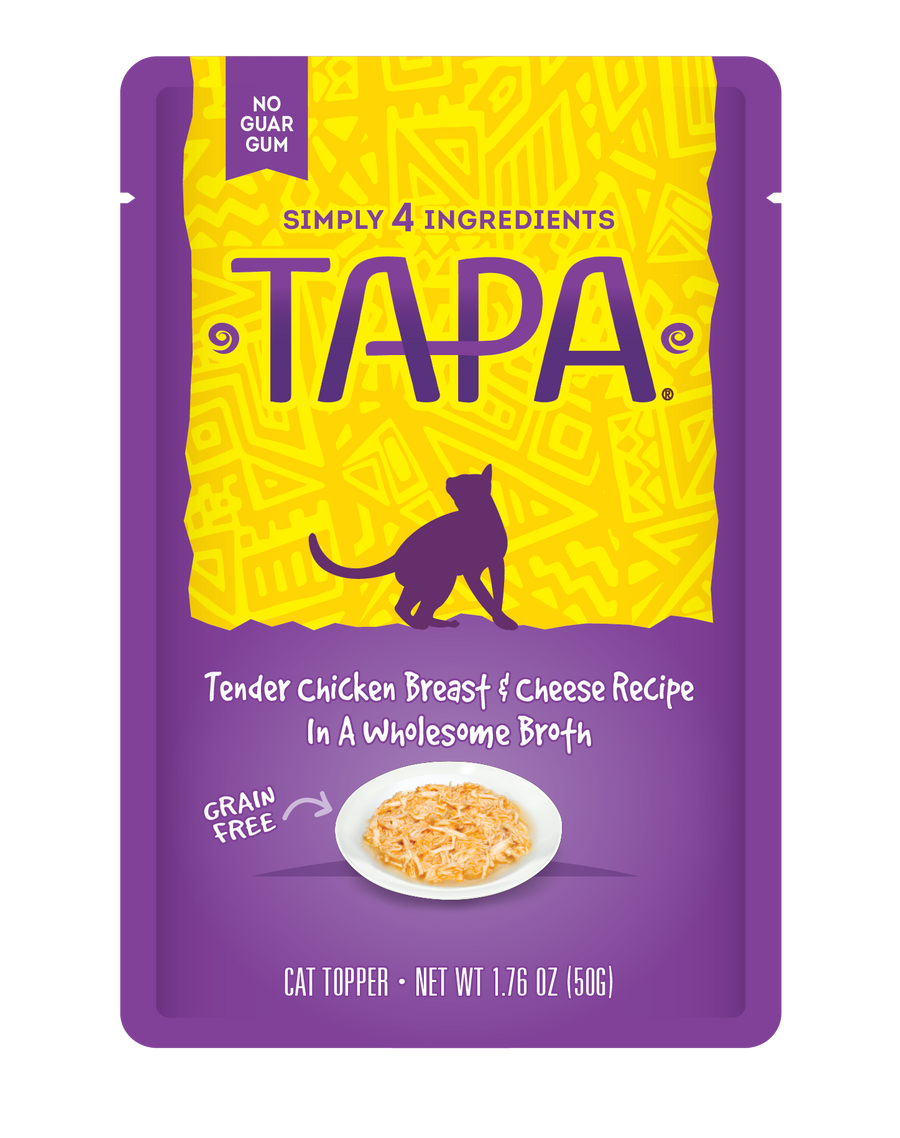 RAWZ TAPA Cat Pouch - Chicken & Cheese 1.76oz 8pk