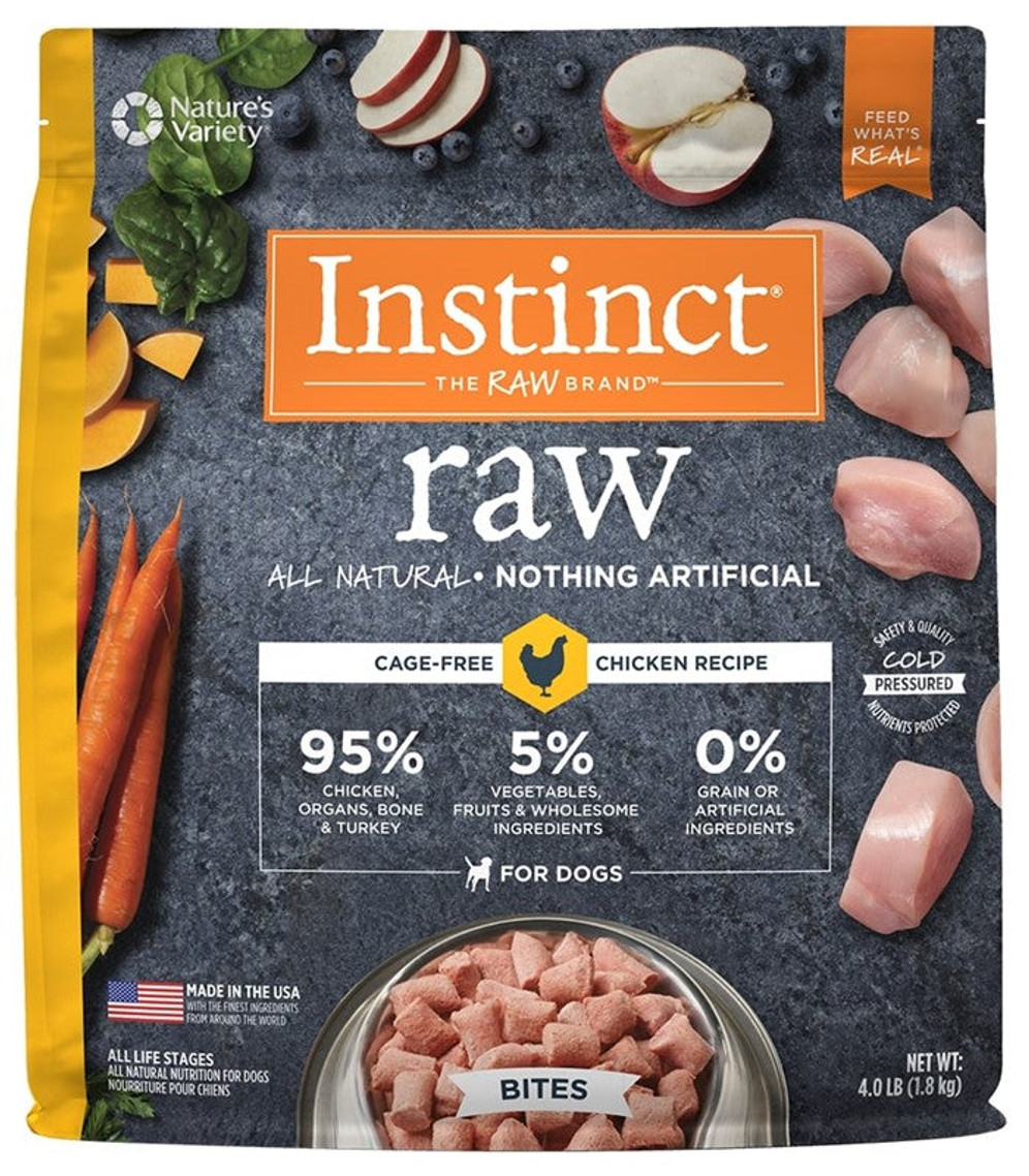 Instinct FRZN Dog - Instinct Raw Bites Chicken 3Ib