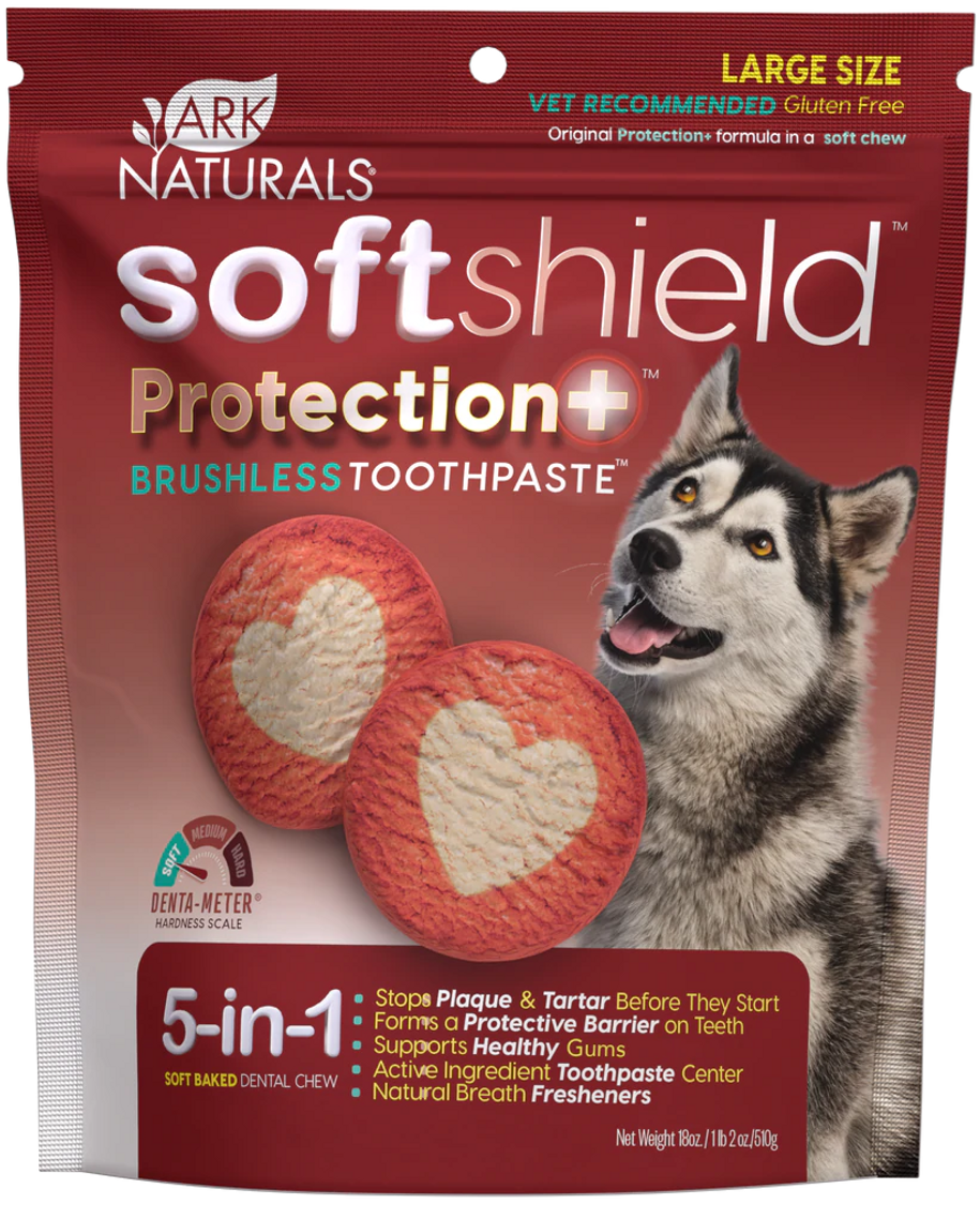 Ark Naturals Dental - Brushless Toothpaste Protection+ Soft Shield Chew Large 18oz