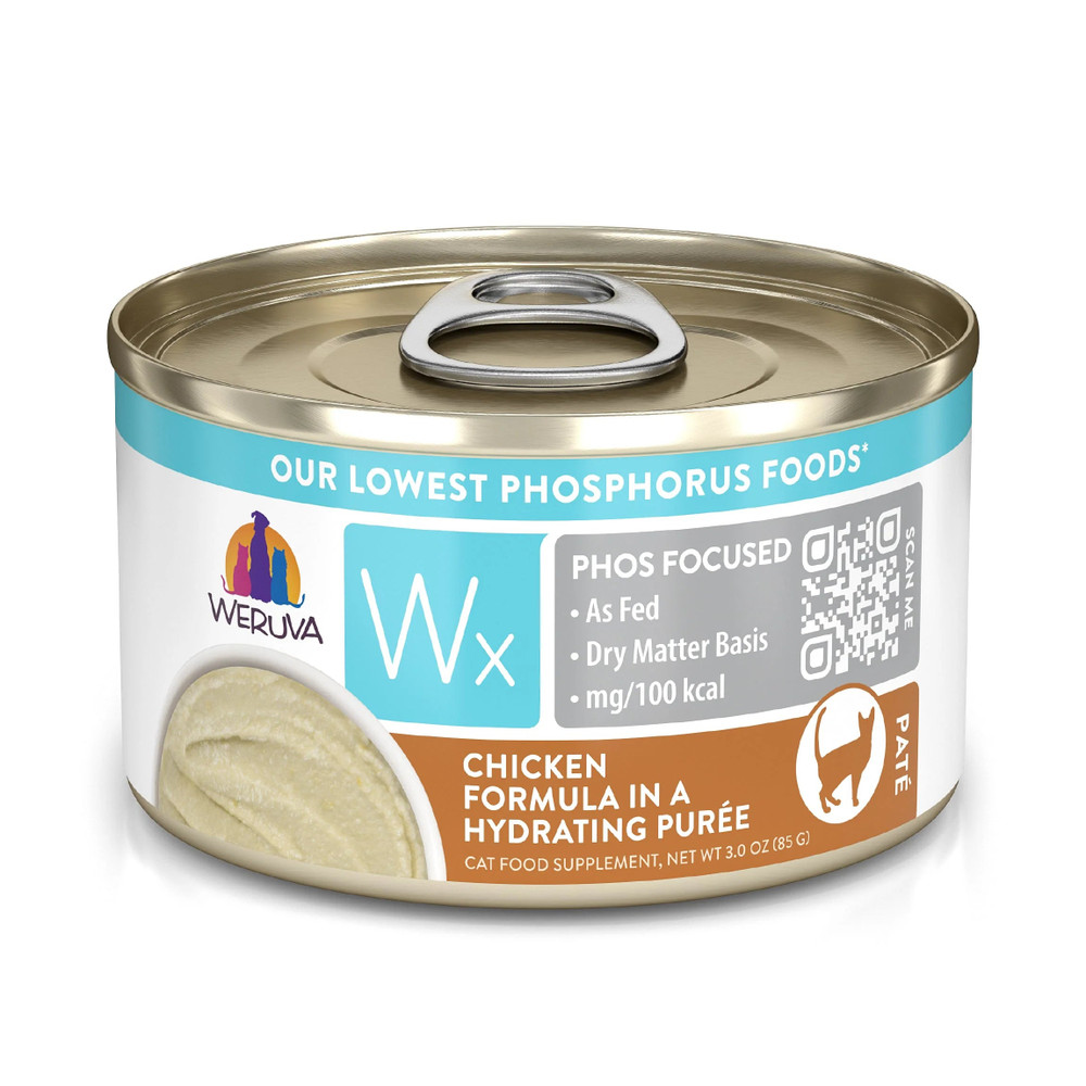 Weruva Wx Cat Can - Chicken Formula in Hydrating Puree 3oz 12/cs