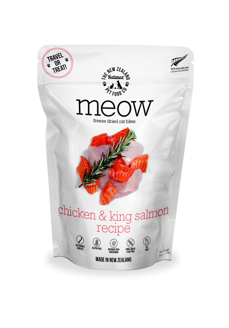 New Zealand Meow - Freeze-Dried Chicken & King Salmon 1.76oz