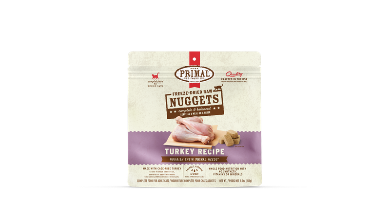 Primal FD Cat - Nuggets Turkey 5.5oz
