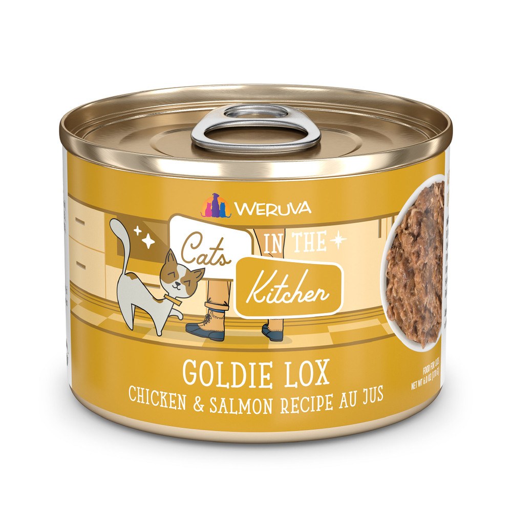 Weruva CATS IN THE KITCHEN Can -  Goldie Lox Chicken & Salmon 6oz  24/cs