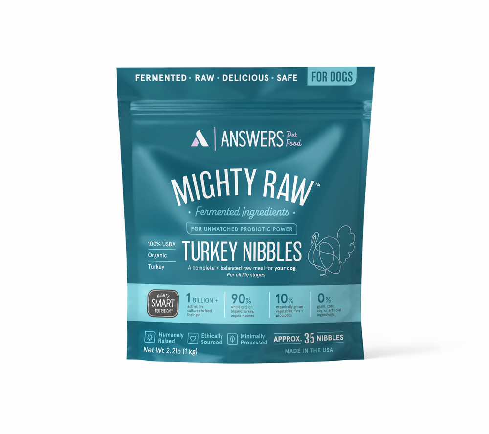 Answers Dog Mighty Raw - Turkey 1oz Nibbles 2.2lb
