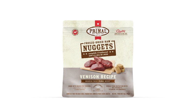 Primal FD Dog - Nuggets Venison 14oz