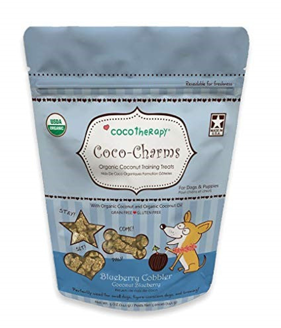 Coco Therapy Therapy Coco-Charms Training Treats - Blueberry Cobbler 5oz