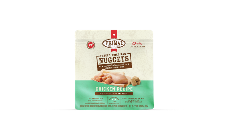 Primal FD Dog - Nuggets Chicken 5.5oz
