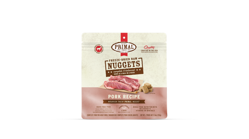 Primal FD Dog - Nuggets Pork 5.5oz