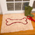 Soggy Doggy Doormat - Beige with Red Bone Extra Large