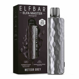 elfbar elfa master  mit Verpackung in der Farbe meteor grey