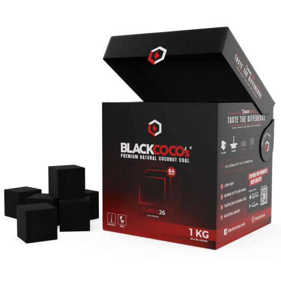 Kohle Blackcocos Würfel Verpackung Fumari 26er Kohle Blackcocos Würfel Verpackung Fumari 26er
