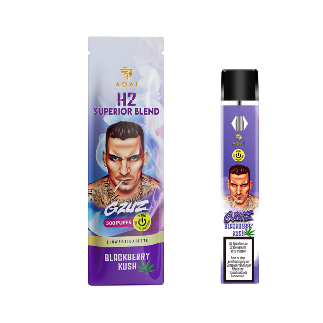 Gzuz H3 Superior Blend Vape - Blackberry Kush Vape mit Verpackung Gzuz H3 Superior Blend Vape - Blackberry Kush Vape mit Verpackung