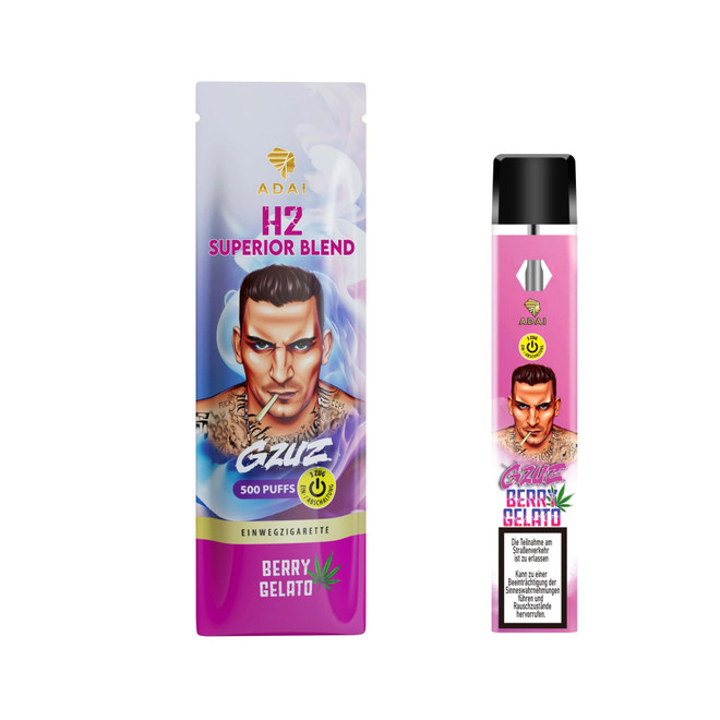Gzuz H3 Superior Blend Vape - Berry Gelato Vape mit Verpackung Gzuz H3 Superior Blend Vape - Berry Gelato Vape mit Verpackung