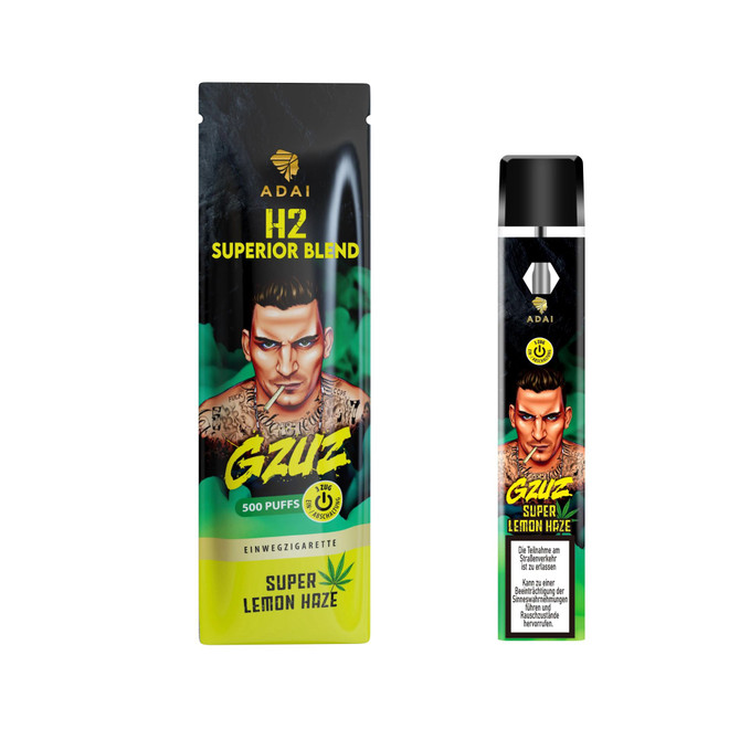 Gzuz H3 Superior Blend Vape - Lemon Haze Vape mit Verpackung Gzuz H3 Superior Blend Vape - Lemon Haze Vape mit Verpackung