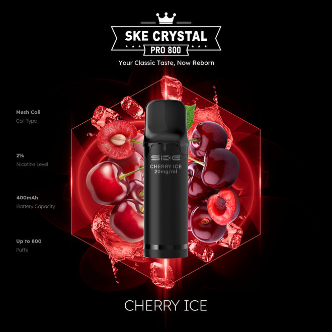 SKE Crystal 800 Pro - Cherry Ice