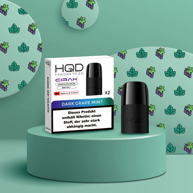 HQD CIRAK POD Dark Grape Mint - 2er Pack