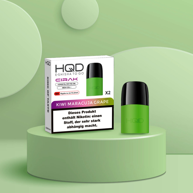 HQD CIRAK POD Kiwi Maracuja Grape - 2er Pack