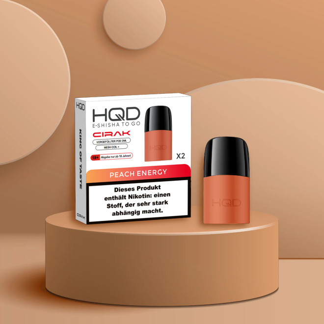 HQD CIRAK POD Peach Energy - 2er Pack