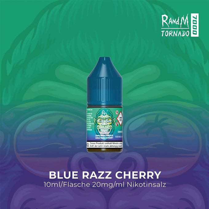 RandM Tornado Liquid - Blue Razz Cherry 20mg