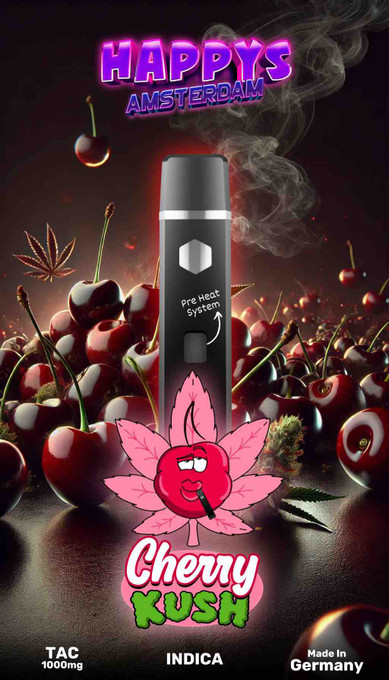 Happys Amsterdam - TAC Vape Cherry Kush 