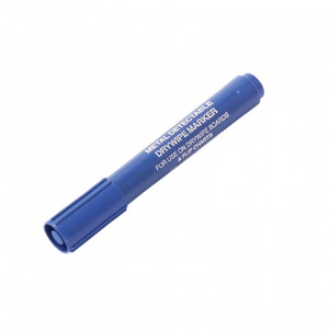 DETECTA-WIPE DRYWIPE MARKER PEN Blue, 10 Pk