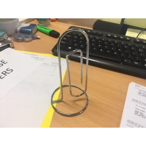 DESK TOP MEMO HOLDER - CHROME