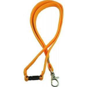 WOVEN LANYARD With Safety release and D clip - Yellow Pk20