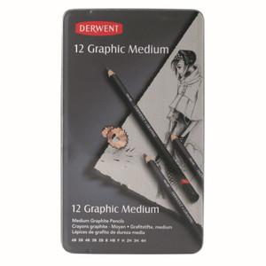 REXEL GRAPHIC PENCILS Designer 6B 2H Tin12