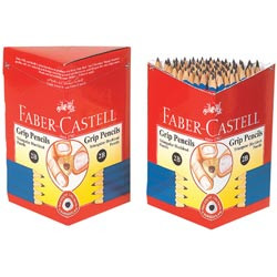Faber-Castell Traingular Graphite Pencil Junior Grip 2B, Box of 72
