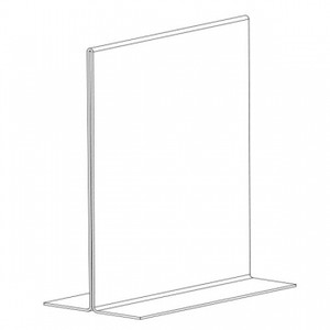 BLUEPRINT SIGN MENU HOLDER DOUBLE SIDED - A5 PORTRAIT