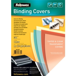 FELLOWES BINDING COVER Clear PVC 240 Microns A4 (Pack of 100)