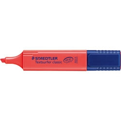 Staedtler 364 Textsurfer Classic Highlighter - Red, Pack of 10