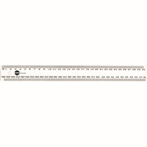 MARBIG PLASTIC RULER 30cm Clear Hangsell