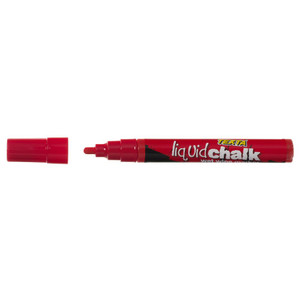 Texta Liquid Chalk Marker Wet Wipe Bullet 4 5mm Nib Red