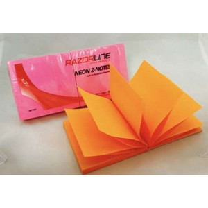 RAZORLINE “Z” NOTES NEON 76 x 76 Pop Up Pkt 6