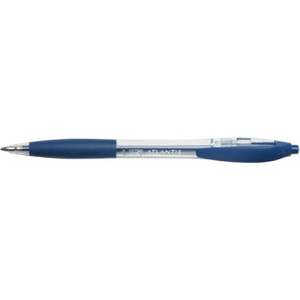 BIC ATLANTIS BALLPOINT PEN Retractable Blue Bx12 9540171