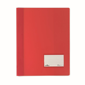 DURABLE PREMIUM FLAT FILE A4 EXTRA WIDE TRANSLUSCENT RED