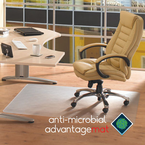 FLOORTEX ANTI-MICROBIAL Chairmat 900x1200mm Hard Floor
