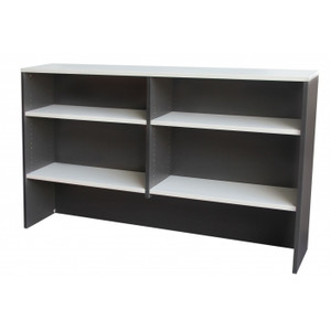 FOI OVERHEAD HUTCH White/Ironstone 1800x315x1080mm