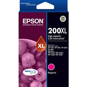 EPSON 200XL ORIGINAL MAGENTA HIGH YIELD INK CARTRIDGE Suits XP100 / 200 / XP300 / XP400 / WF2510 / WF2520 / WF2530 / WF2540
