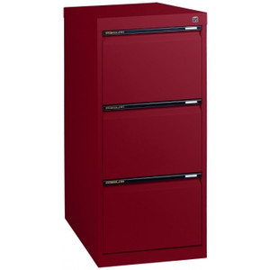 STATEWIDE FILING CABINET 3 DRAWER H1019xw467xd610mm Burgundy